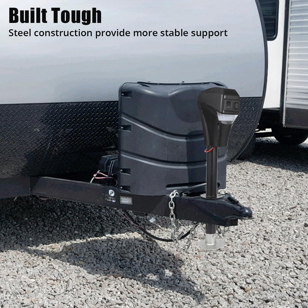 12V DC Electric Trailer Jack 3500 lbs A-Frame Tongue Jack with LED Light C1419