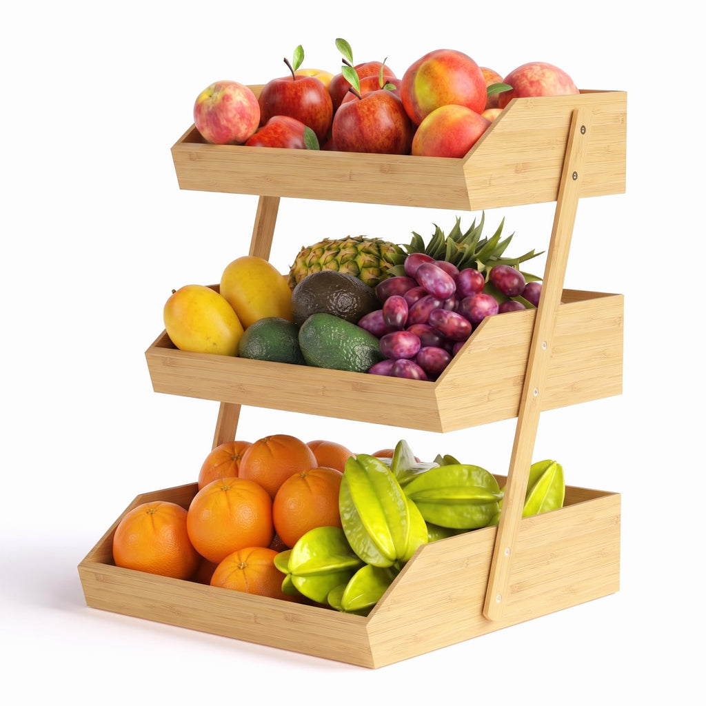3 Tier Bamboo Fruit Basket Z817631
