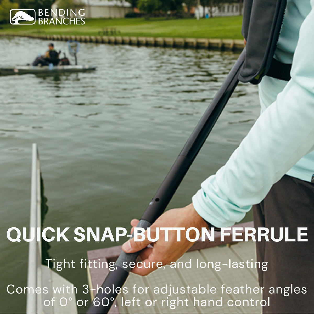 Snap-Button Kayak Fishing Paddle G640