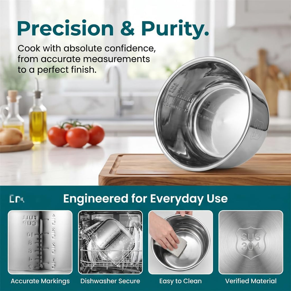 Stainless Steel 3L Rice Cooker Inner Pot C63921