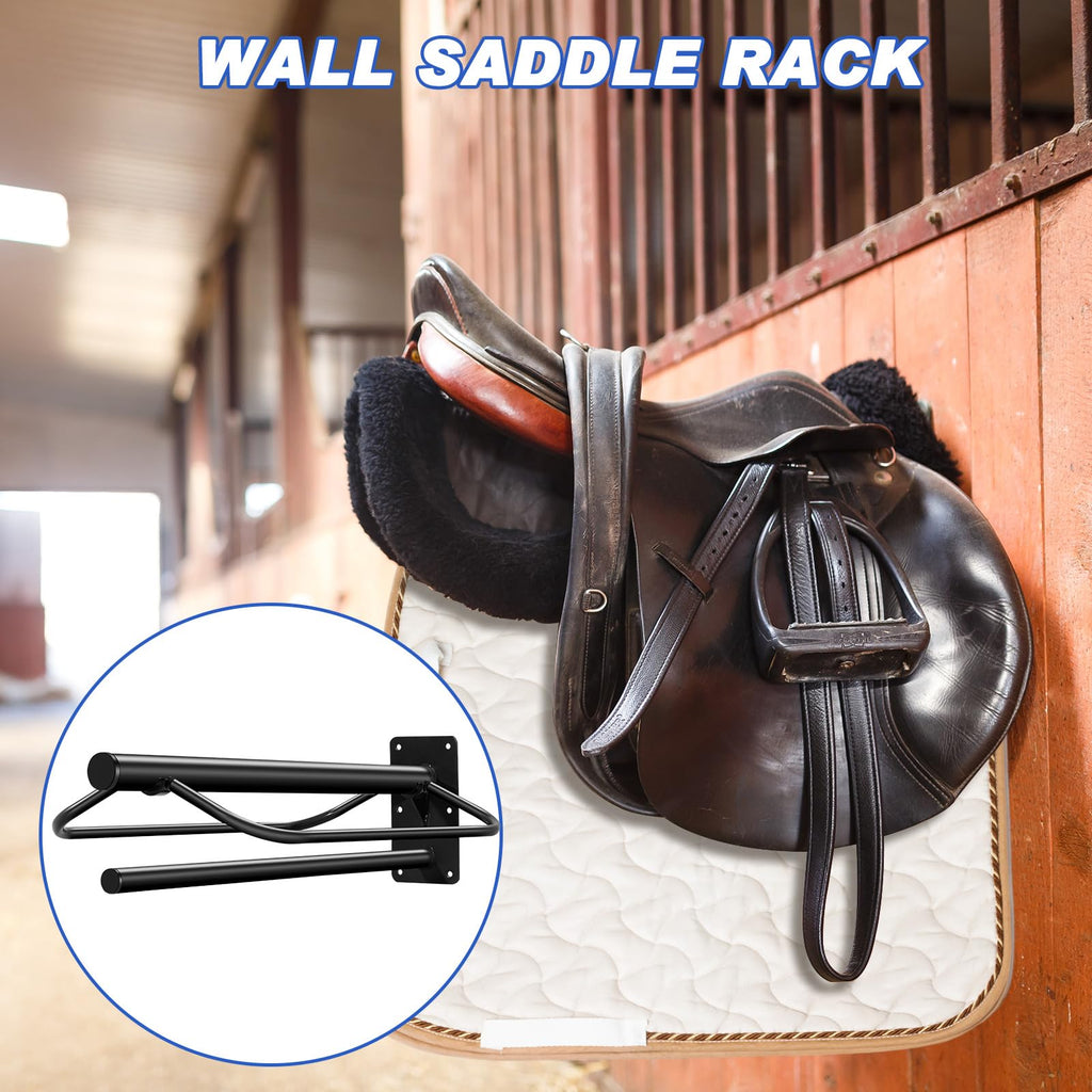 6 Pcs Wall Mount Saddle Rack with Pad Bar B4307