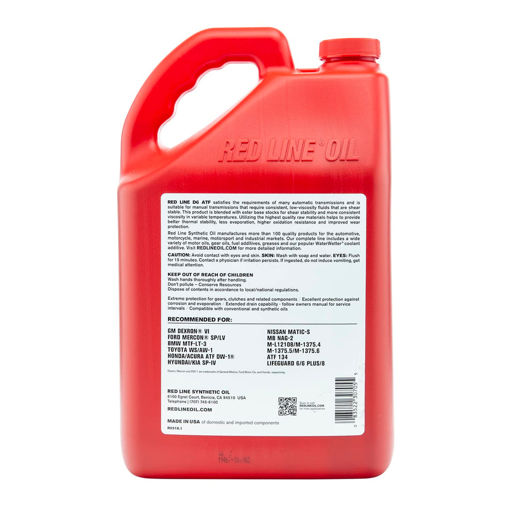 Full Synthetic D6 Automatic Transmission Fluid 1 Gallon M62956
