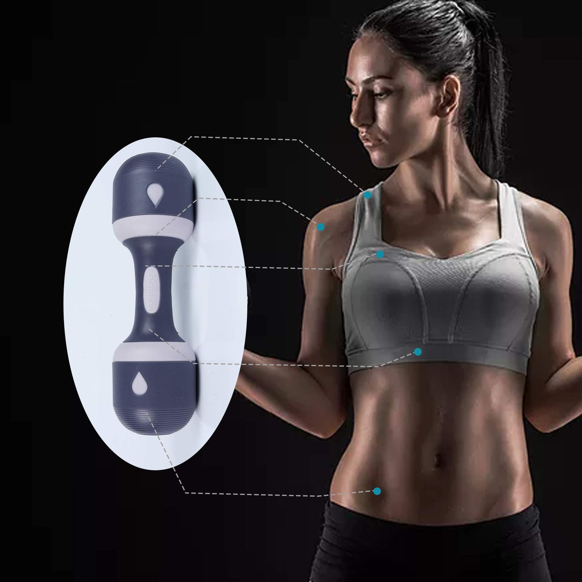 Adjustable Neoprene Dumbbells X815176