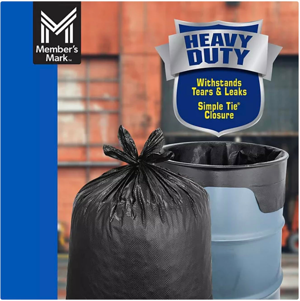 Heavy Duty Black Trash Bags 55 gal. 80 ct. C9762