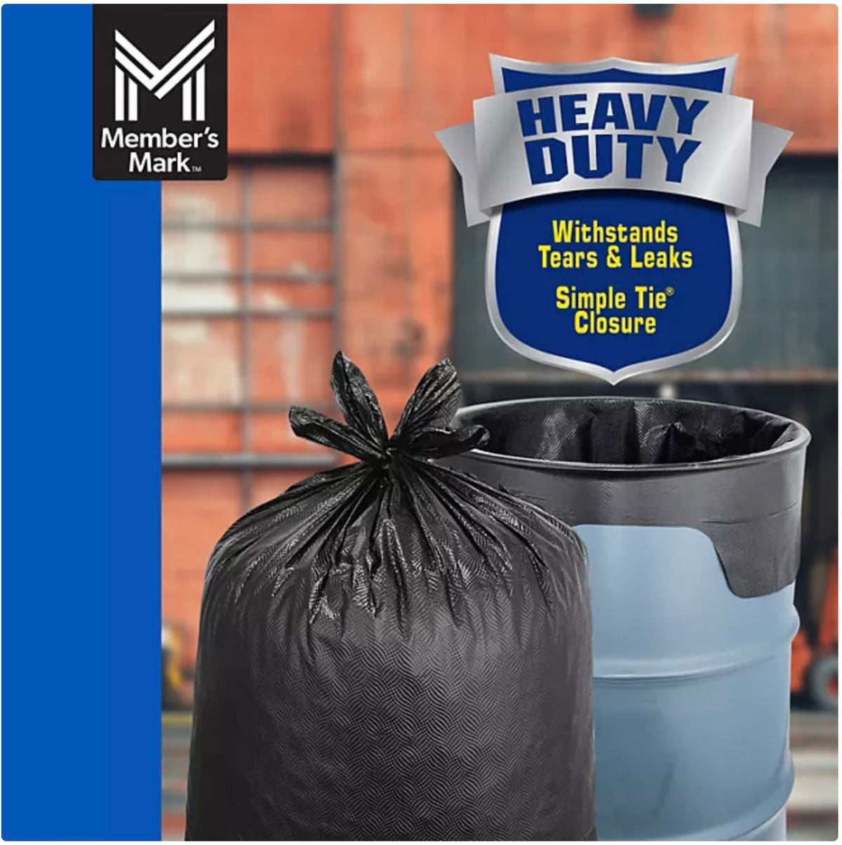 Heavy Duty Black Trash Bags 55 gal. 80 ct. C9762