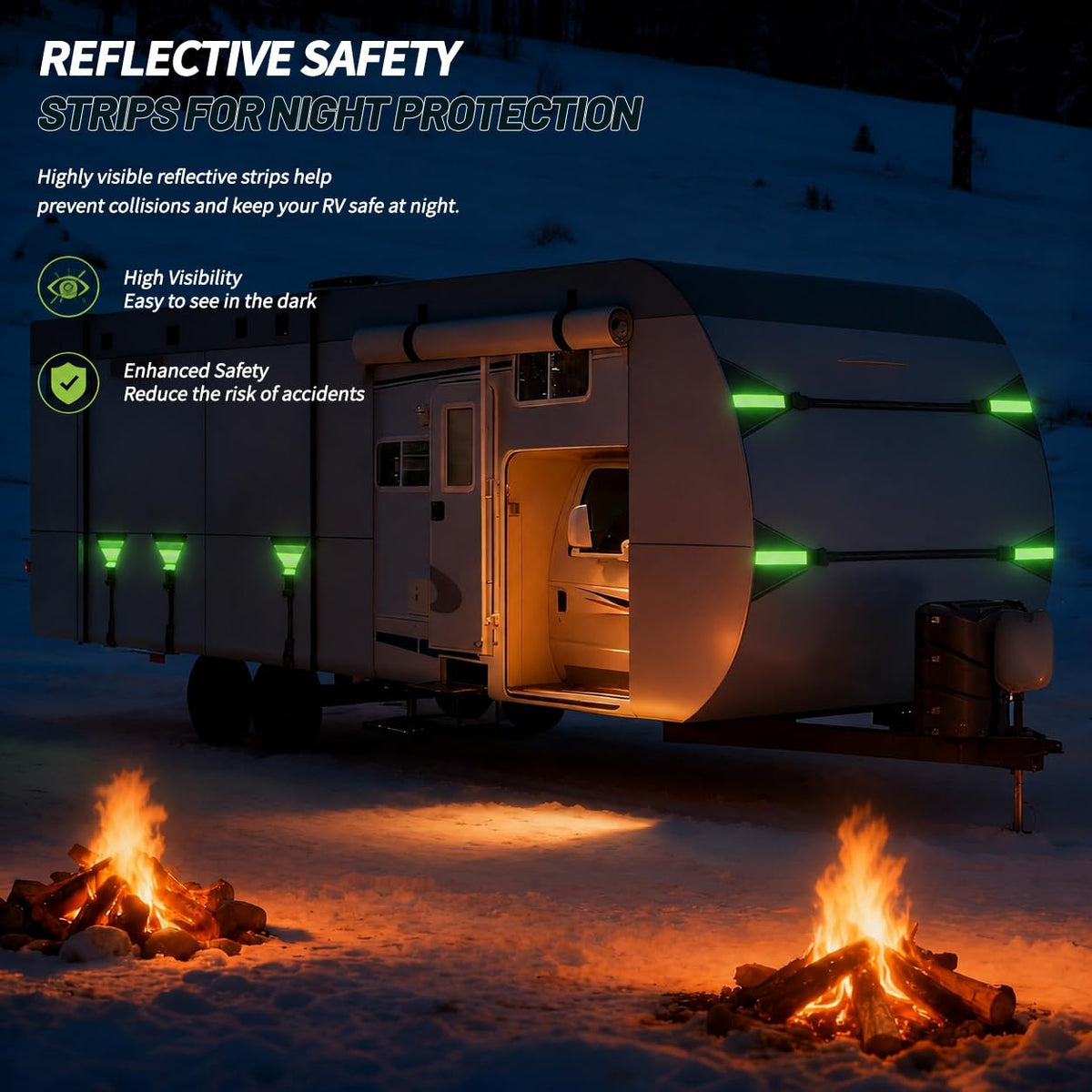 8 Layers 27'-30' Windproof Waterproof Rip-Stop RV Cover R5457