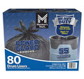 Heavy Duty Black Trash Bags 55 gal. 80 ct. C9762
