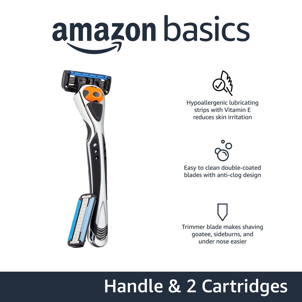 5-Blade Razor with Beard Trimmer and 2 Cartridges A814447