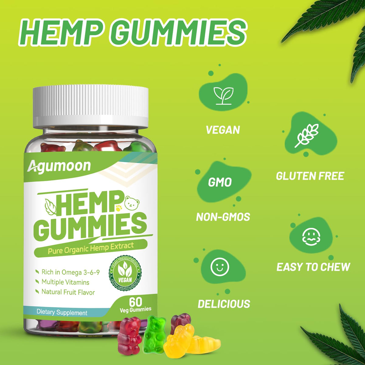 Hemp Gummies 2 Packs Z940938