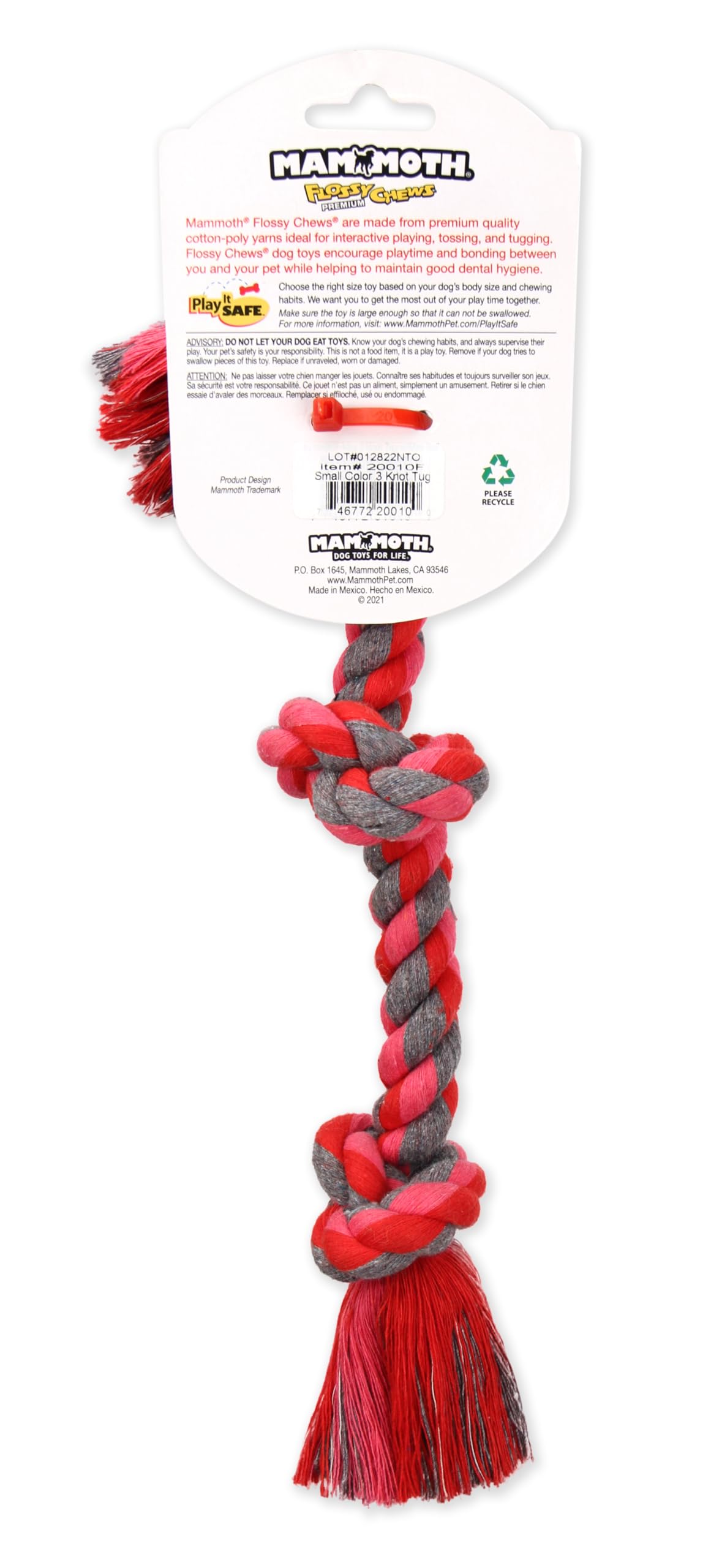 Cotton-Poly Rope Tug Dog Chew Toy J336