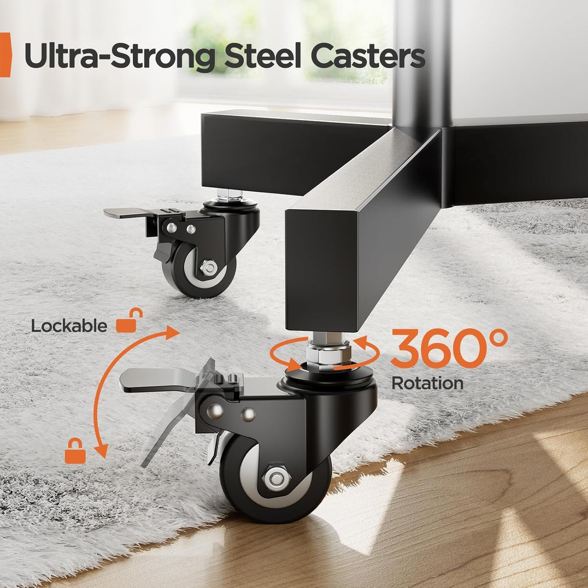 Rolling TV Stand for 32-85 Inch Screens O8108