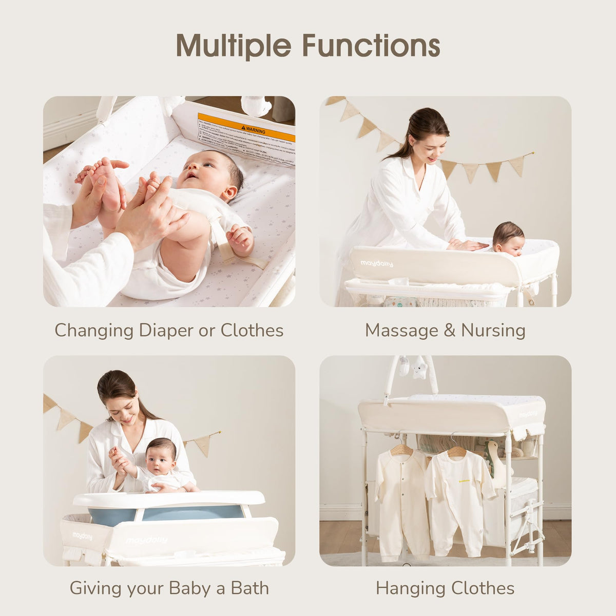 Portable Foldable Waterproof Baby Changing Table A52596