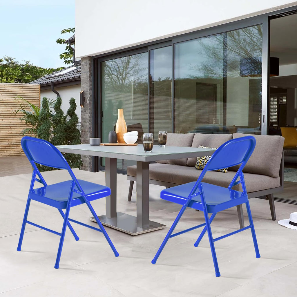 Metal Folding Chairs 4 Pack L45643