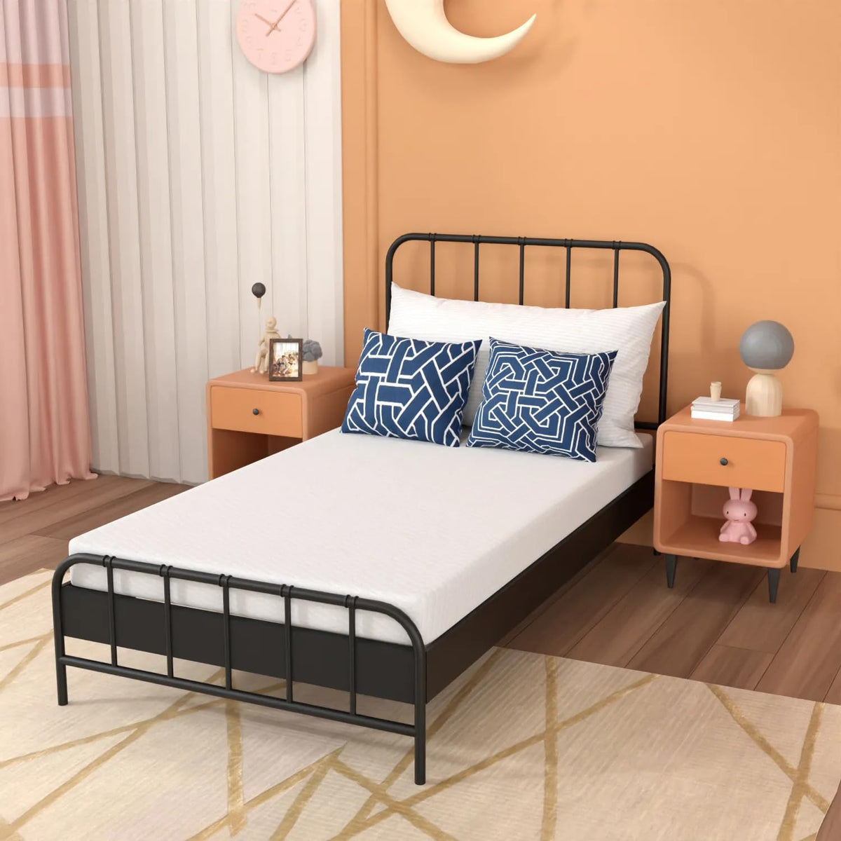 5 inch Memory Foam Twin Mattress with Washable Cover E7757