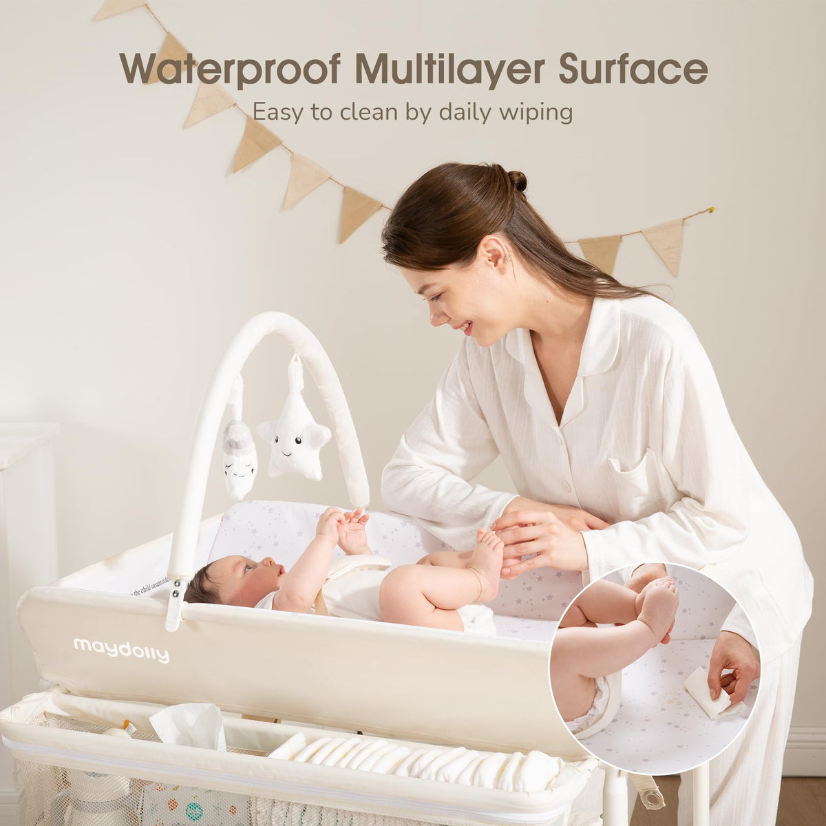 Portable Foldable Waterproof Baby Changing Table A52596