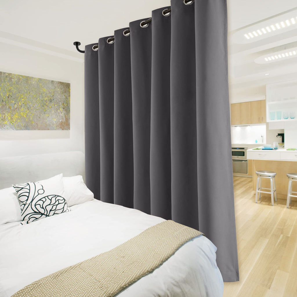 Gray 1 Panel 100 x 84 Inch Patio Door Curtain K9243