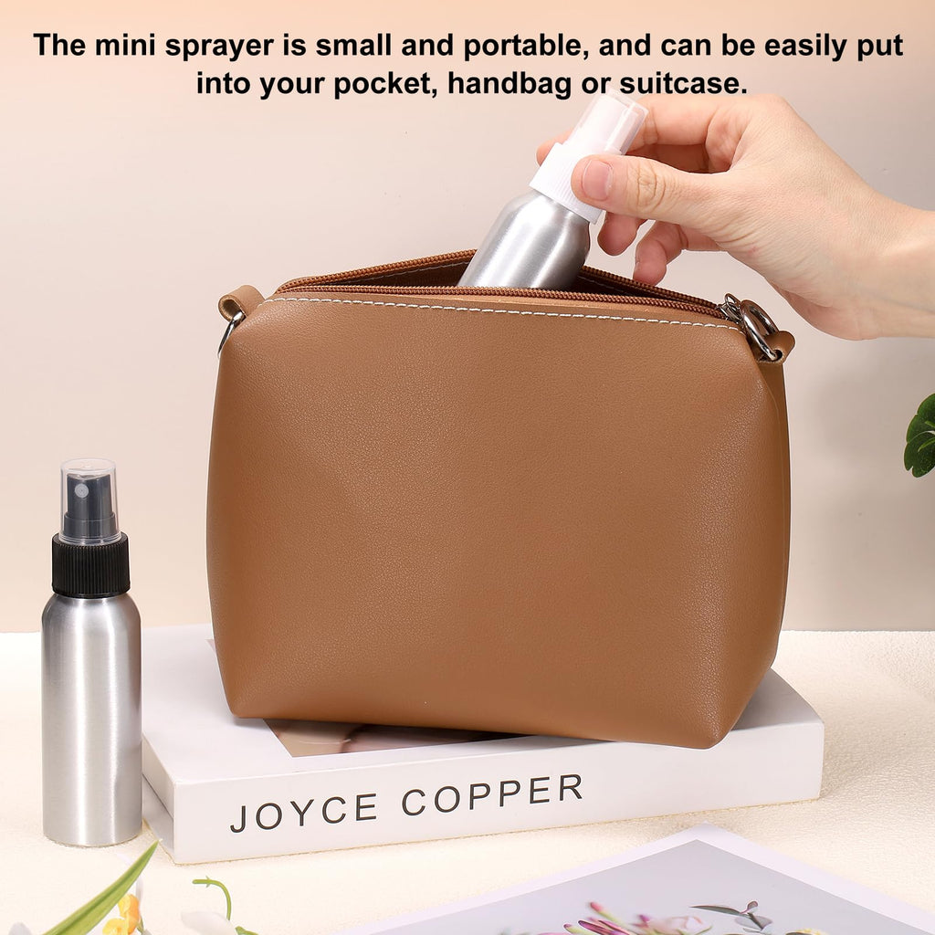 5 Pc 80 ml Aluminum Fine Mist Spray Bottles Q44204