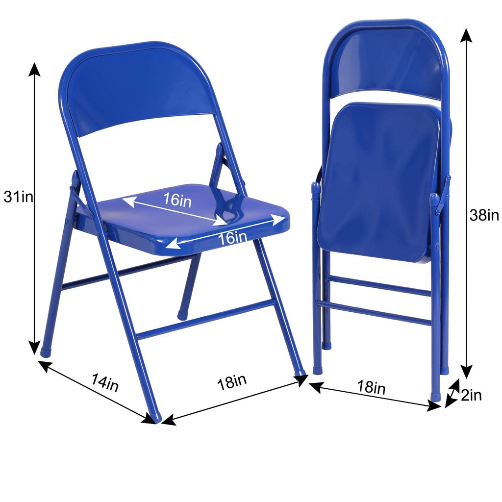Metal Folding Chairs 4 Pack L45643