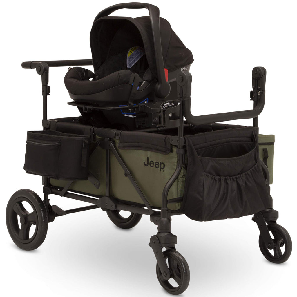Black/Green Stroller Wagon with Cooler Bag A40303
