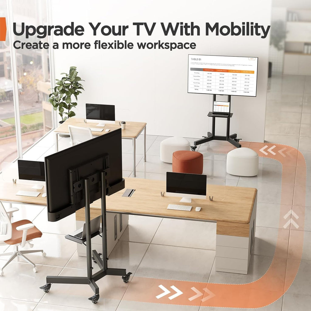 Rolling TV Stand for 32-85 Inch Screens O8108