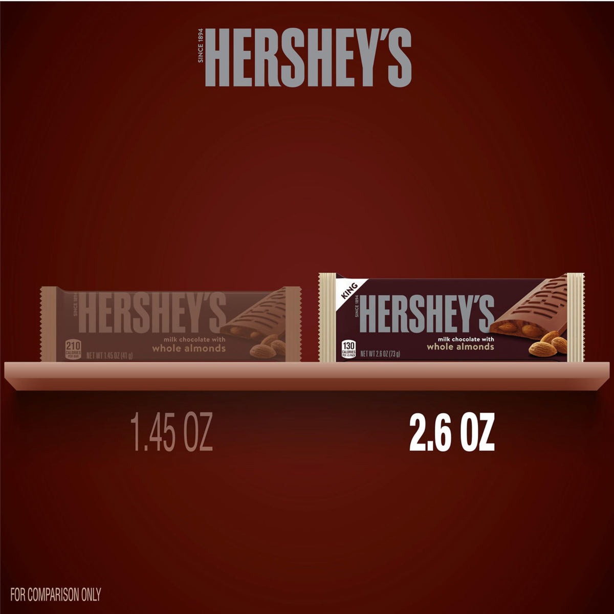 Milk Chocolate with Whole Almonds Candy Bar 2.6 oz Q6916
