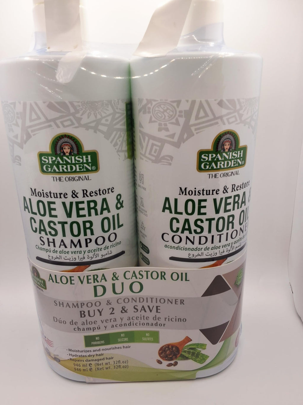 Aloe Vera & Castor Oil Shampoo and Conditioner Set U6836