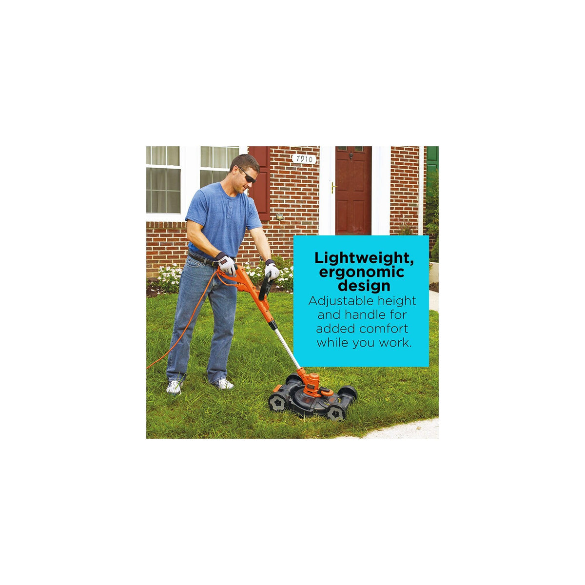 3-in-1 String Trimmer/Edger & Lawn Mower, 6.5-Amp, 12-Inch, Corded L666229