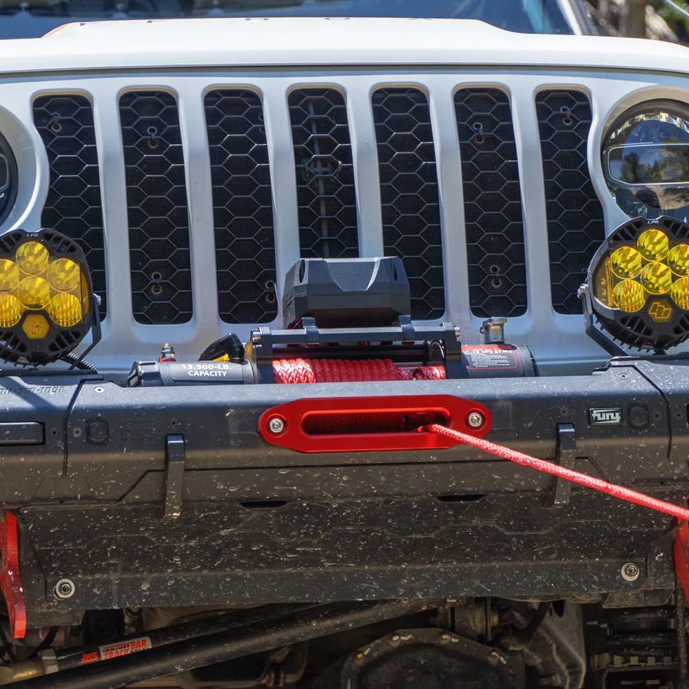 13500lb Waterproof 12V Synthetic Rope Electric Truck Winch H833242