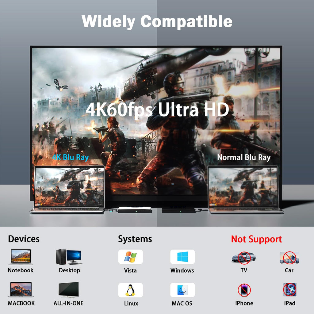 4K External Blu Ray Drive O162