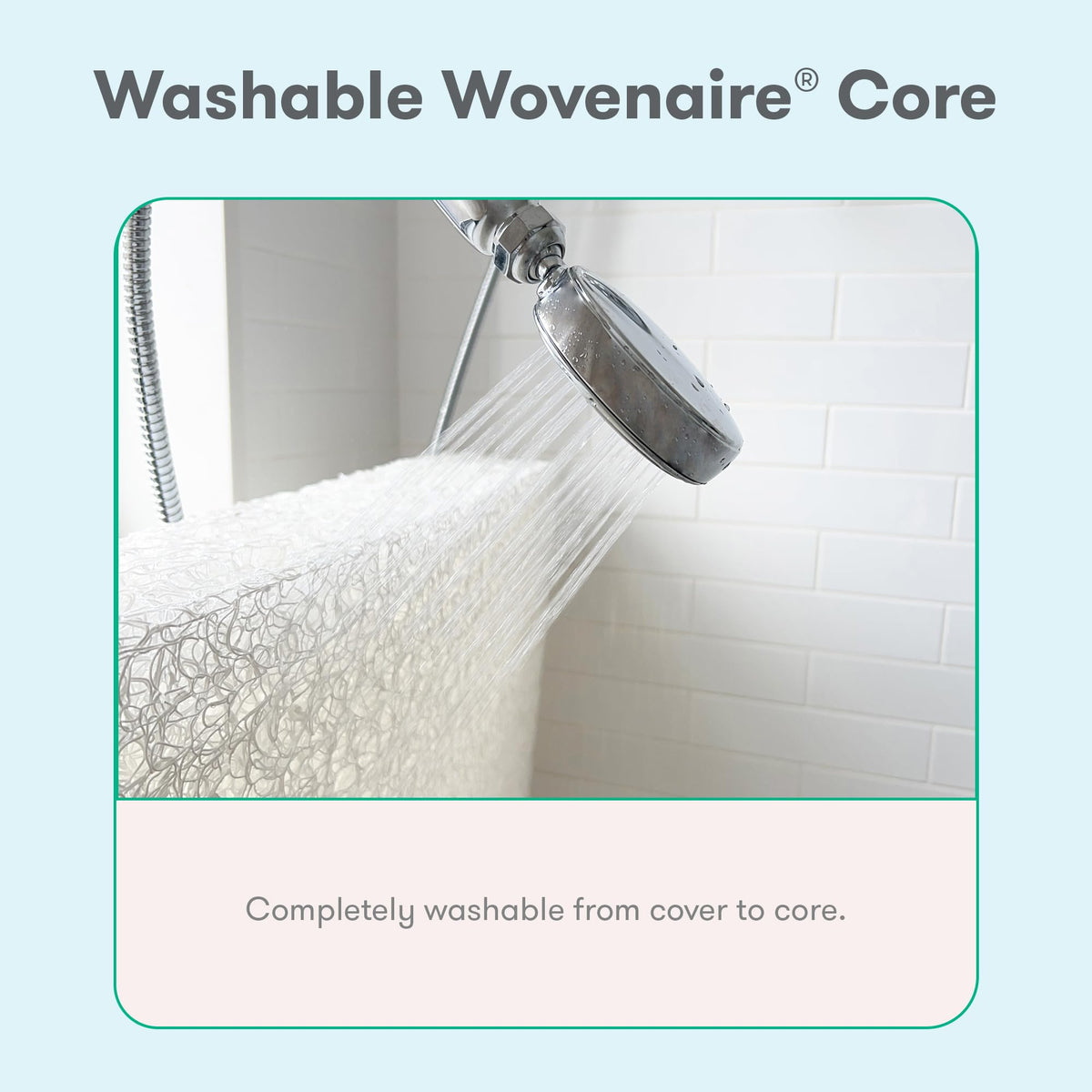 White Breathable Washable Crib Mattress M219