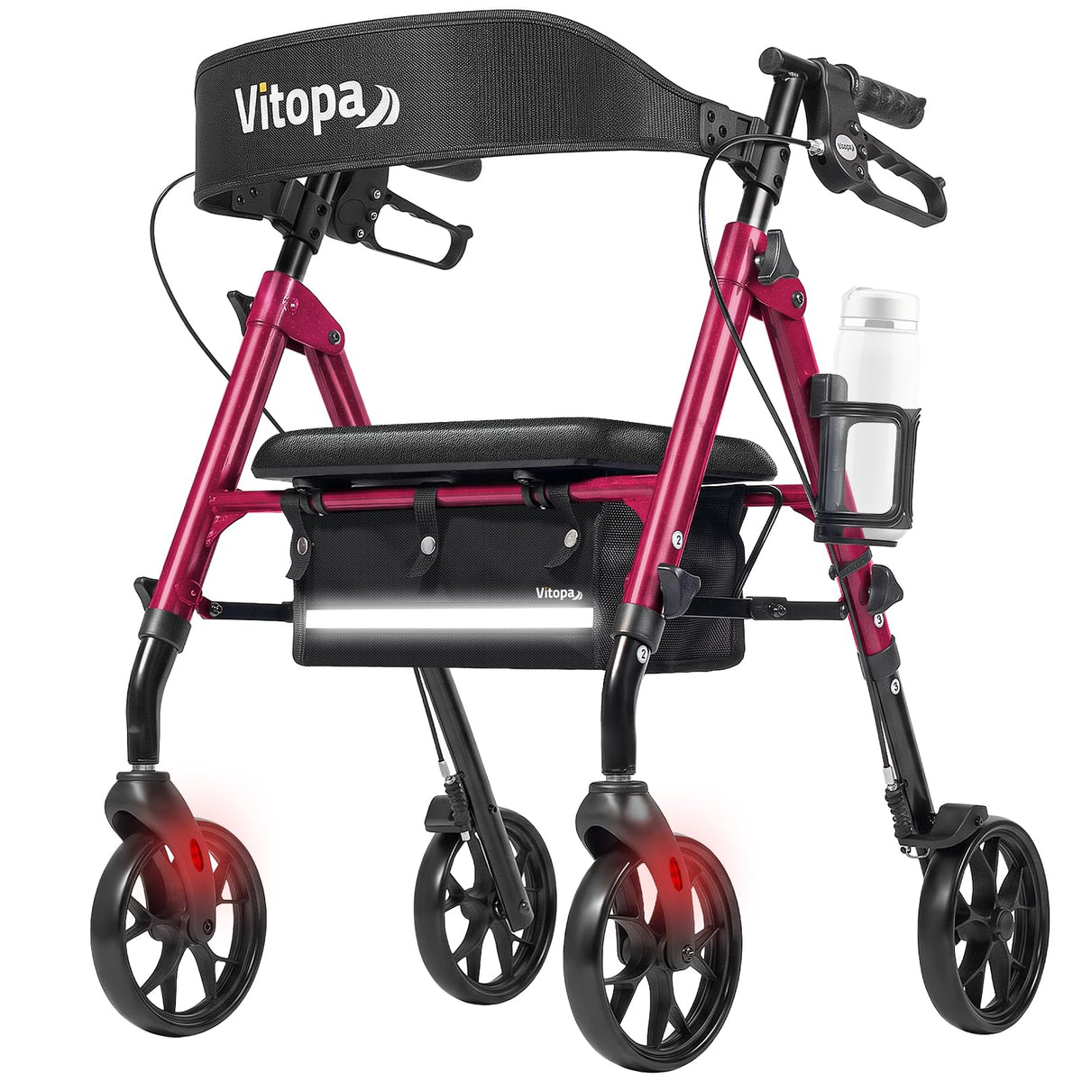 Foldable Rollator with Seat J178