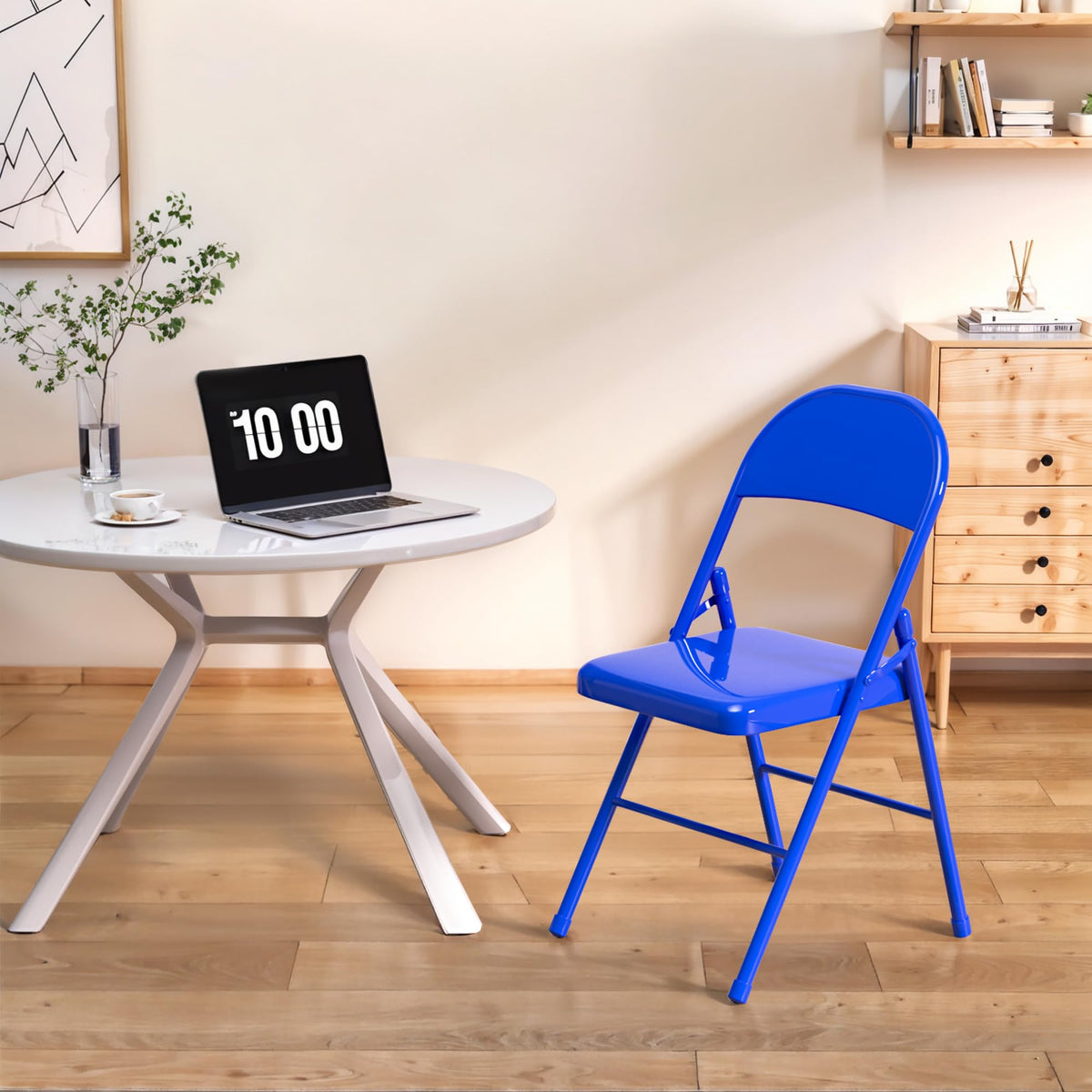 Metal Folding Chairs 4 Pack L45643