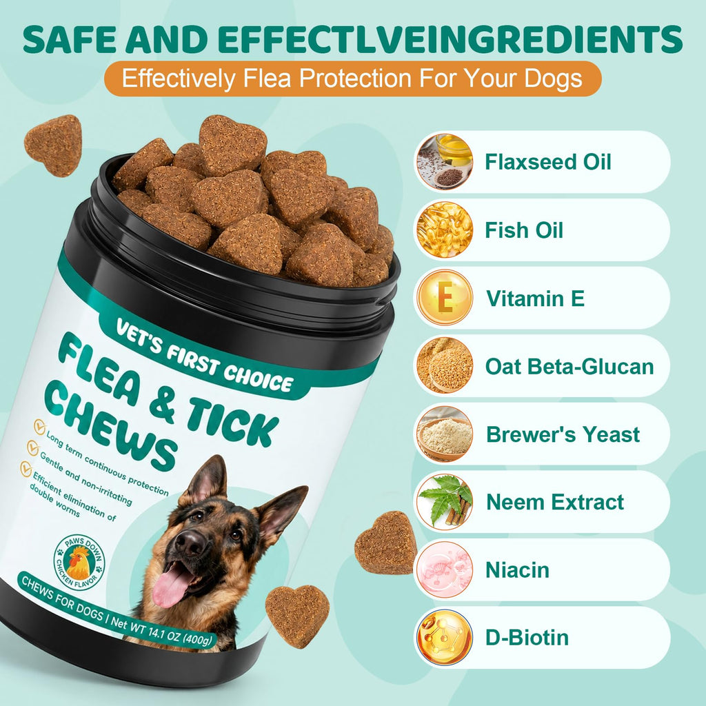 Flea and Tick Chews for Dogs C57003