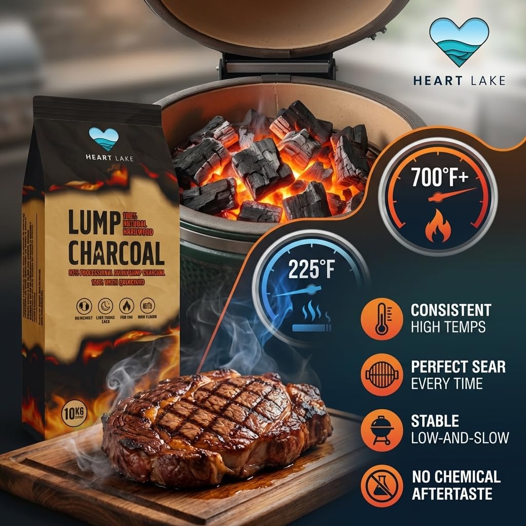 Hardwood Lump Charcoal 18 lb All Natural BBQ Grill Smoker Wood Charcoal O41974