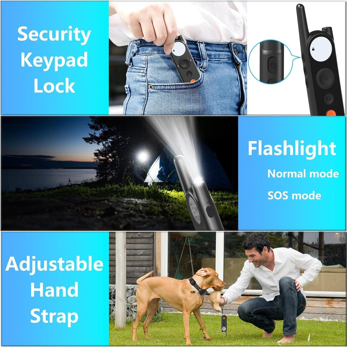 Wireless Dog Fence & Electronic Training Collar 2 in 1, IPX7 Waterproof R547