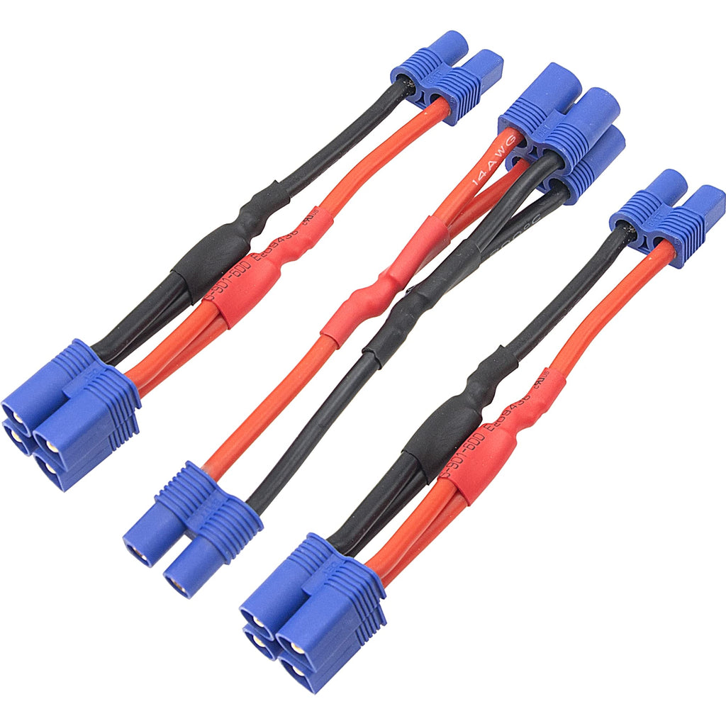 3Pcs 14AWG Silicone Y Splitter Cable Adapter 1 Female to 2 Male I862187