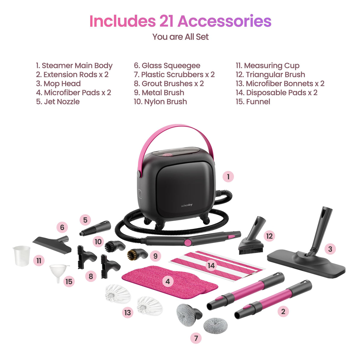 21-in-1 Steam Cleaner H87064