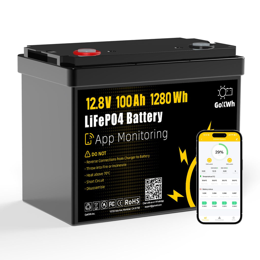 12V 100Ah LiFePO4 Lithium Battery J658