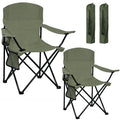 2 Pack Olive Green Portable Folding Camping Chair S722815