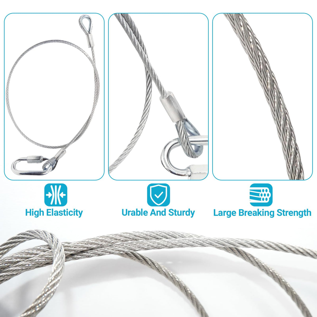 T316 Stainless Steel Cable 7x7 Strands 150FT K28787