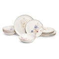 12-Piece Glossy White Porcelain Dinnerware Set for 4 U80457