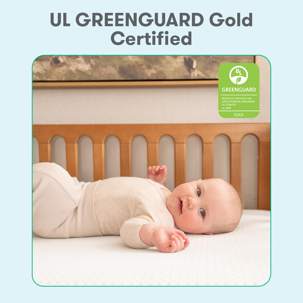 White Breathable Washable Crib Mattress M219