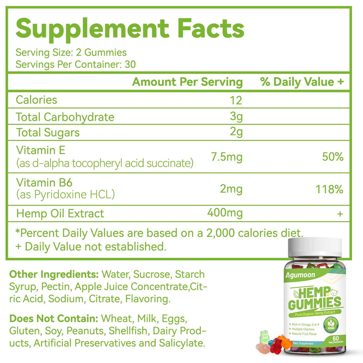 Hemp Gummies 2 Packs Z940938