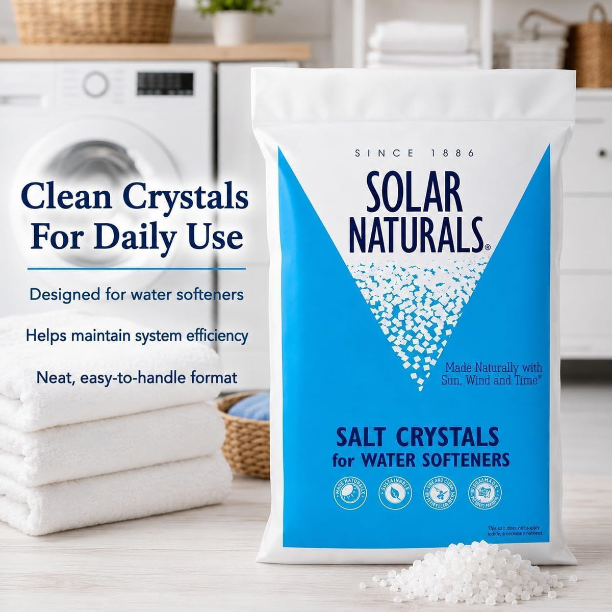 Natural Salt Crystals 40 lb Bag S969
