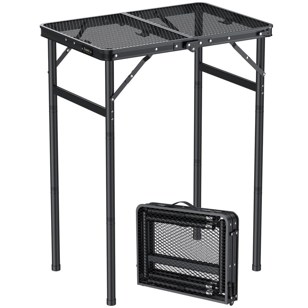2ft Folding Camping Grill Table Black N134100