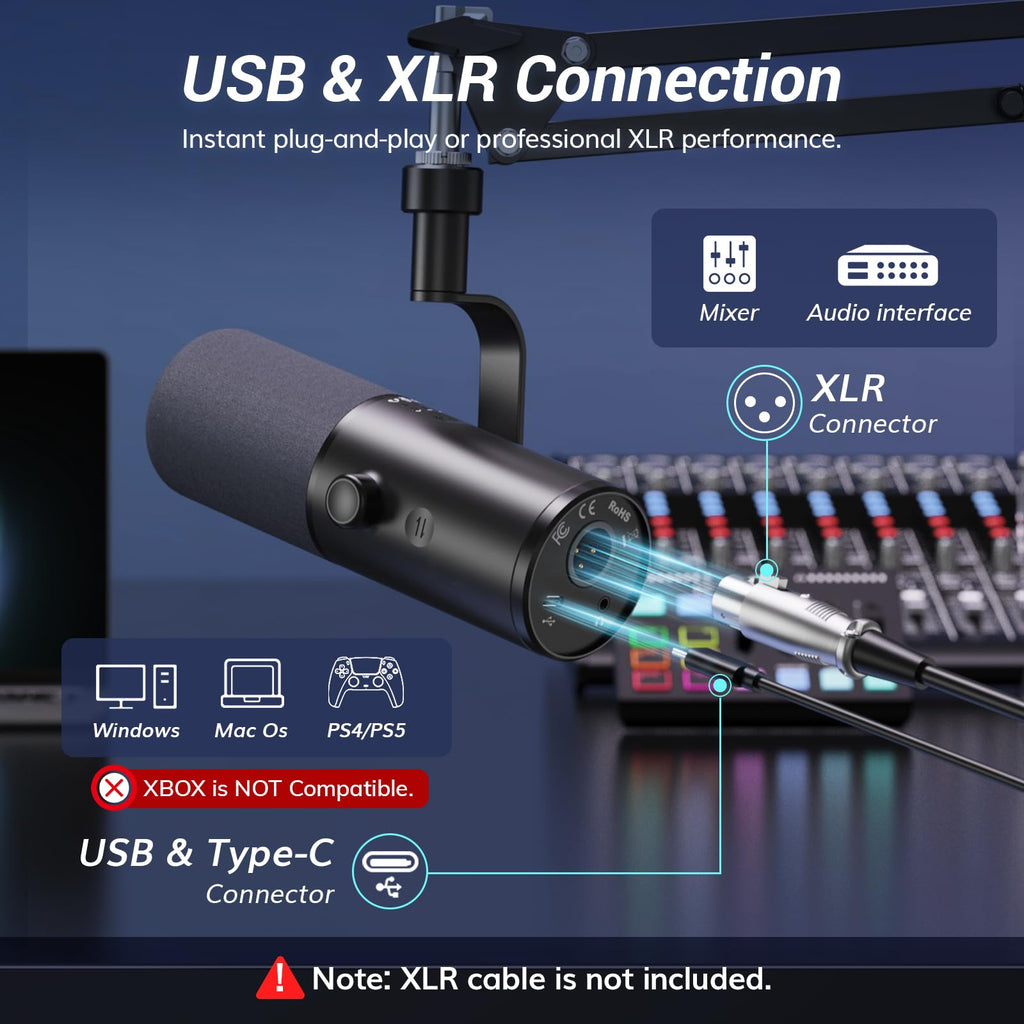 Dynamic Podcast Microphone W67539