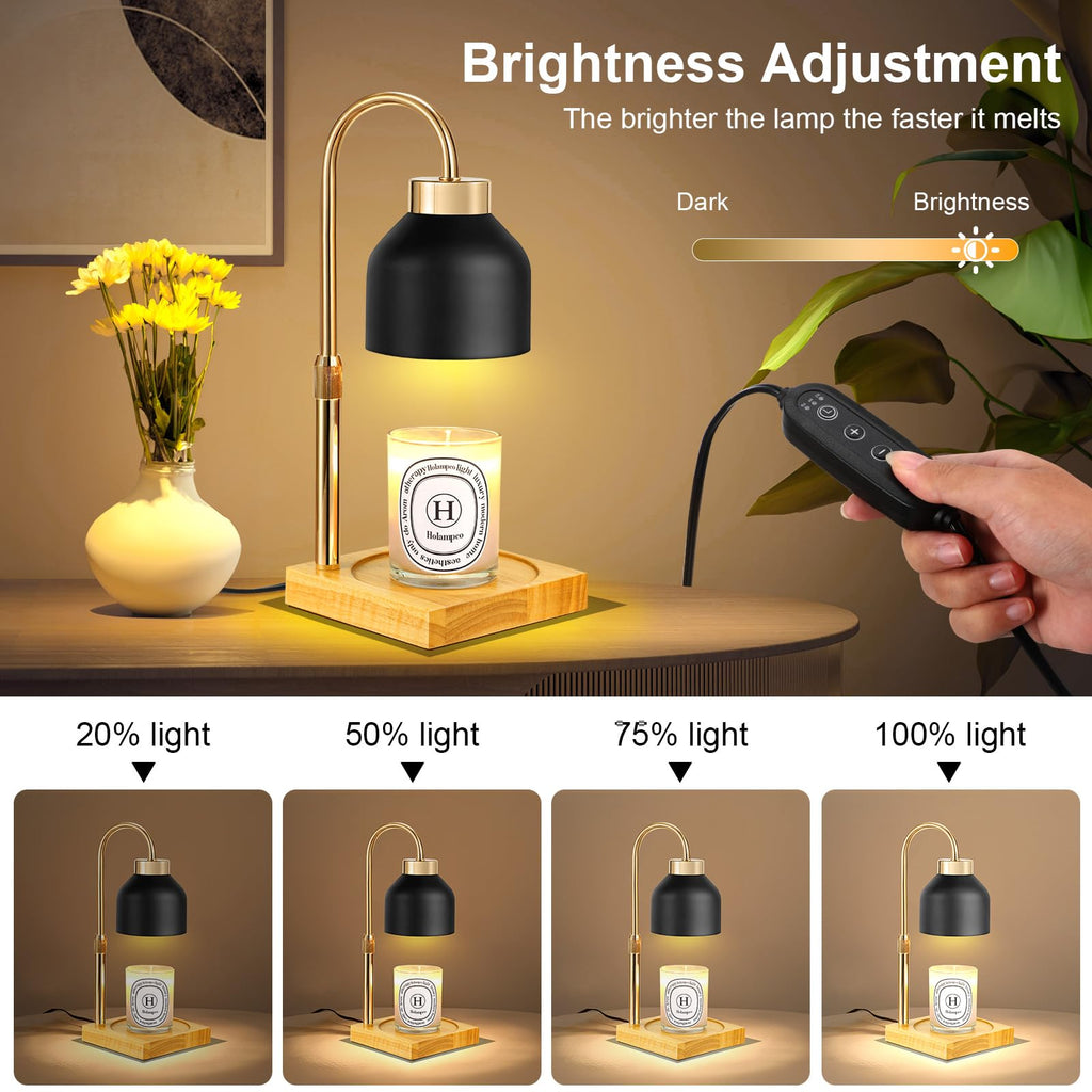 Adjustable Dimmable Electric Candle Warmer Lamp with Timer T153137
