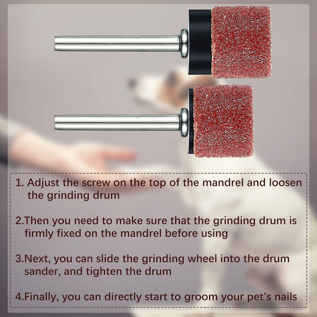 22 Pcs Dog Nail Grinder Bands 60 and 100 Grit E12701