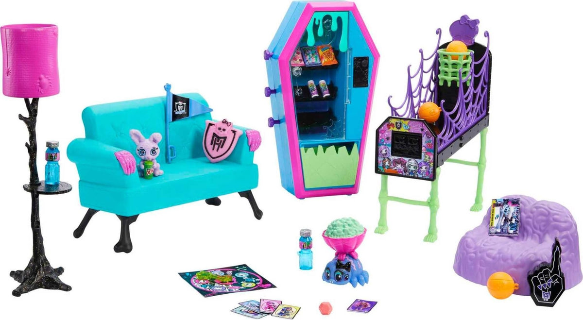 Monster High Playset with Doll House Furniture, 2 Pets & Accessories C9518