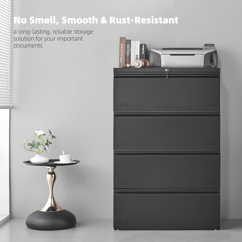 4 Drawer Metal File Cabinet with Lock N454429
